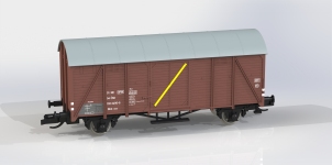 Igra Model 96600016 - TT - Gedeckte Güterwagen Ztr, ČSD, Ep. IV